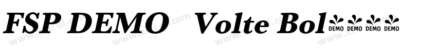 FSP DEMO   Volte Bol字体转换